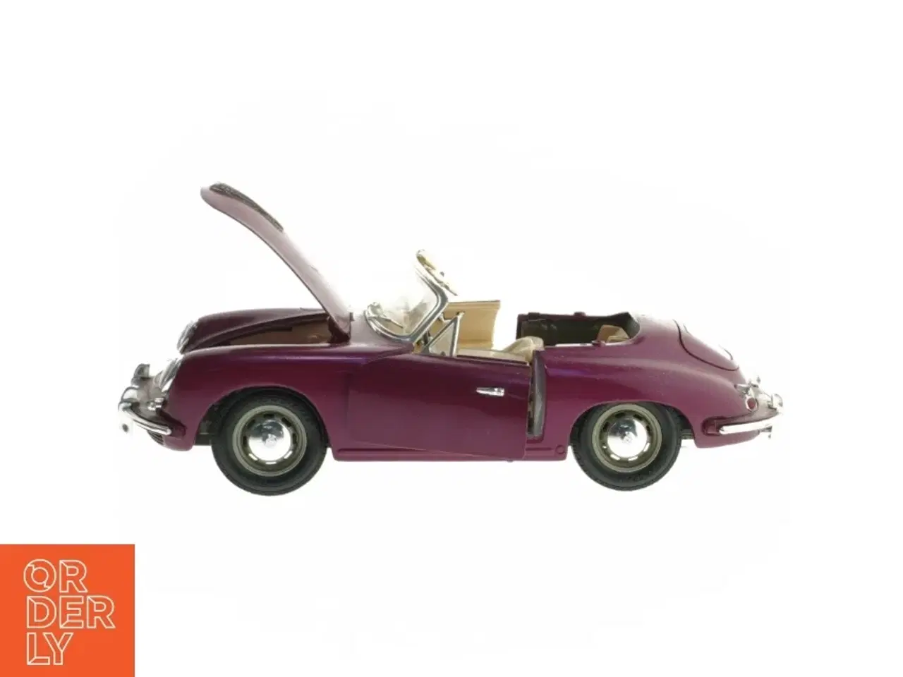 Billede 3 - Burago Porsche 356 B Cabriolet (1961) modelbil (str. 24 cm)