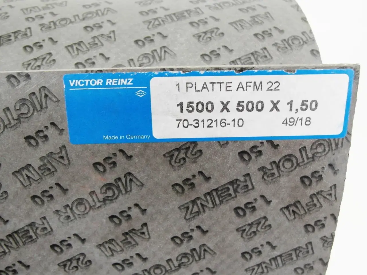 Billede 1 - Victor Reinz AFM 22 paknings materiale 1.5mm