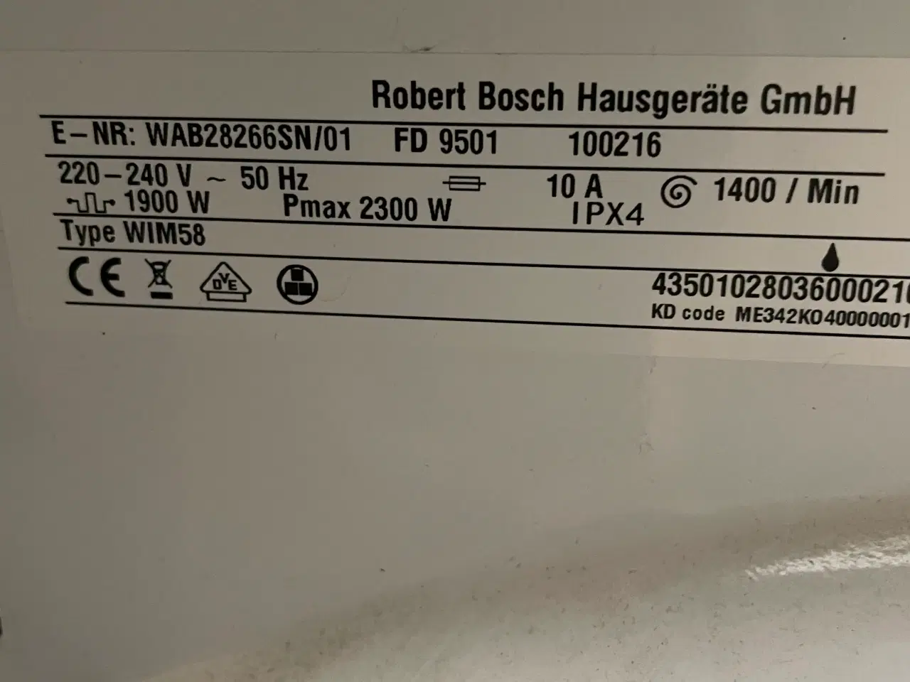 Billede 1 - Bosch/siemens vaskemaskine+tørretumbler