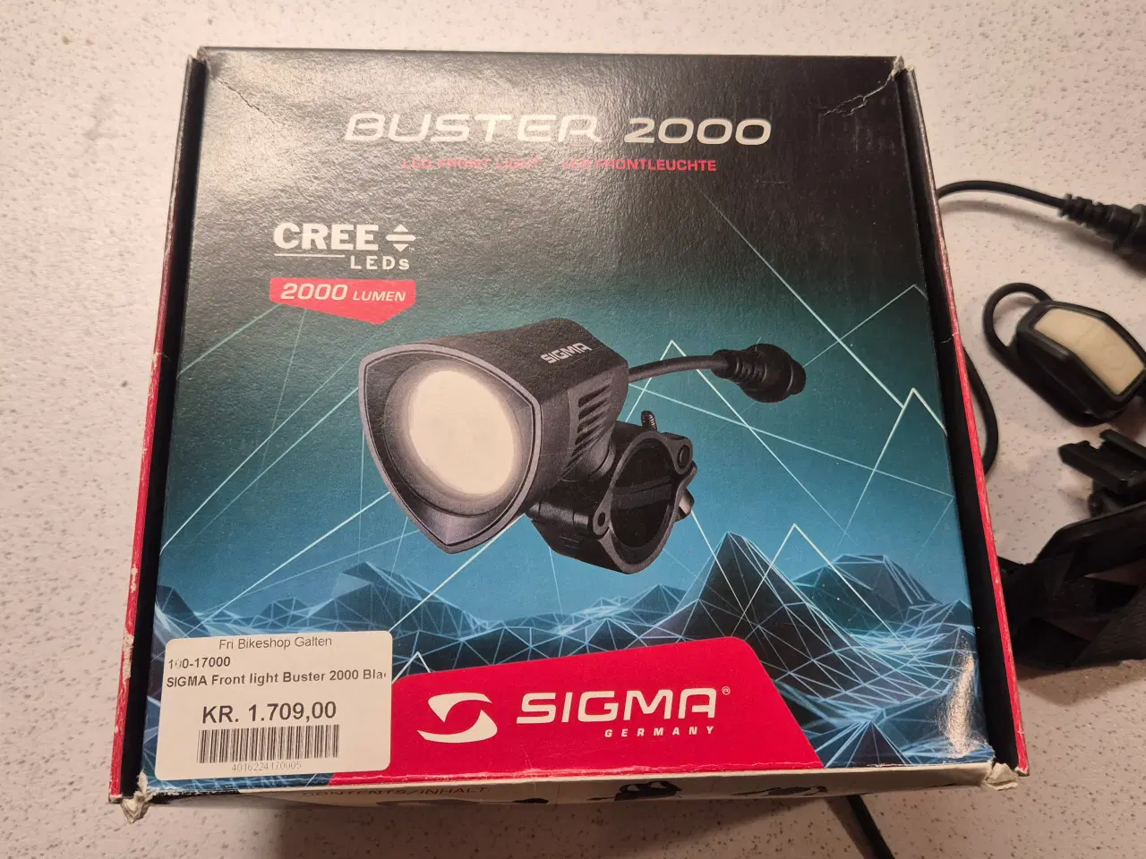 Billede 2 - Cykellygte Sigma Buster 2000 – super lysstyrke