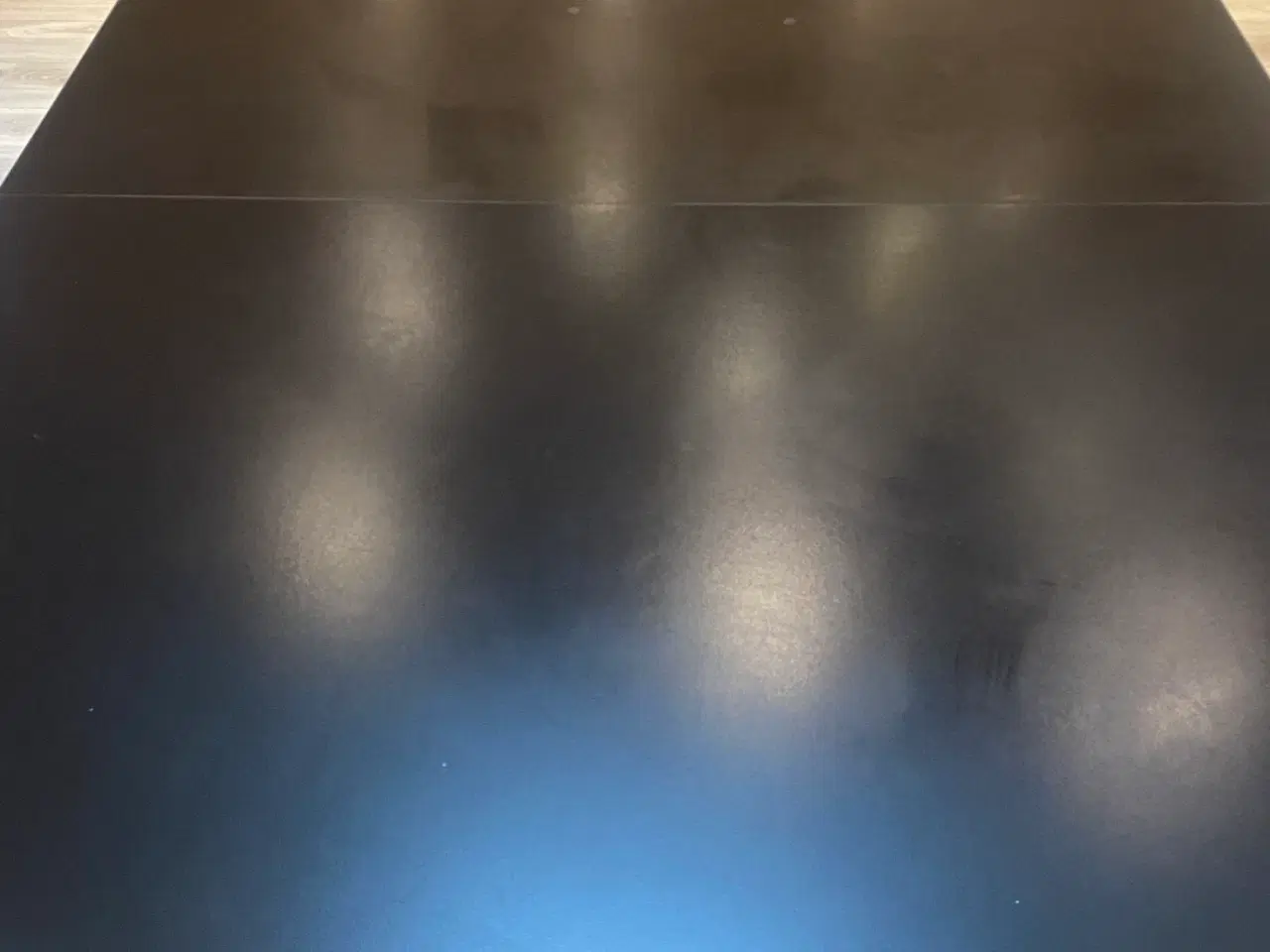 Billede 5 - Spisebord sort med 2 udtræks plader,  Chrom Ben