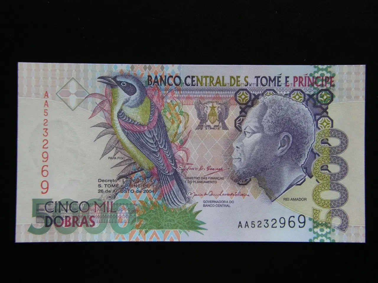 Billede 1 - St.Thomas & Prince 5000 Dobras 2004 Unc.