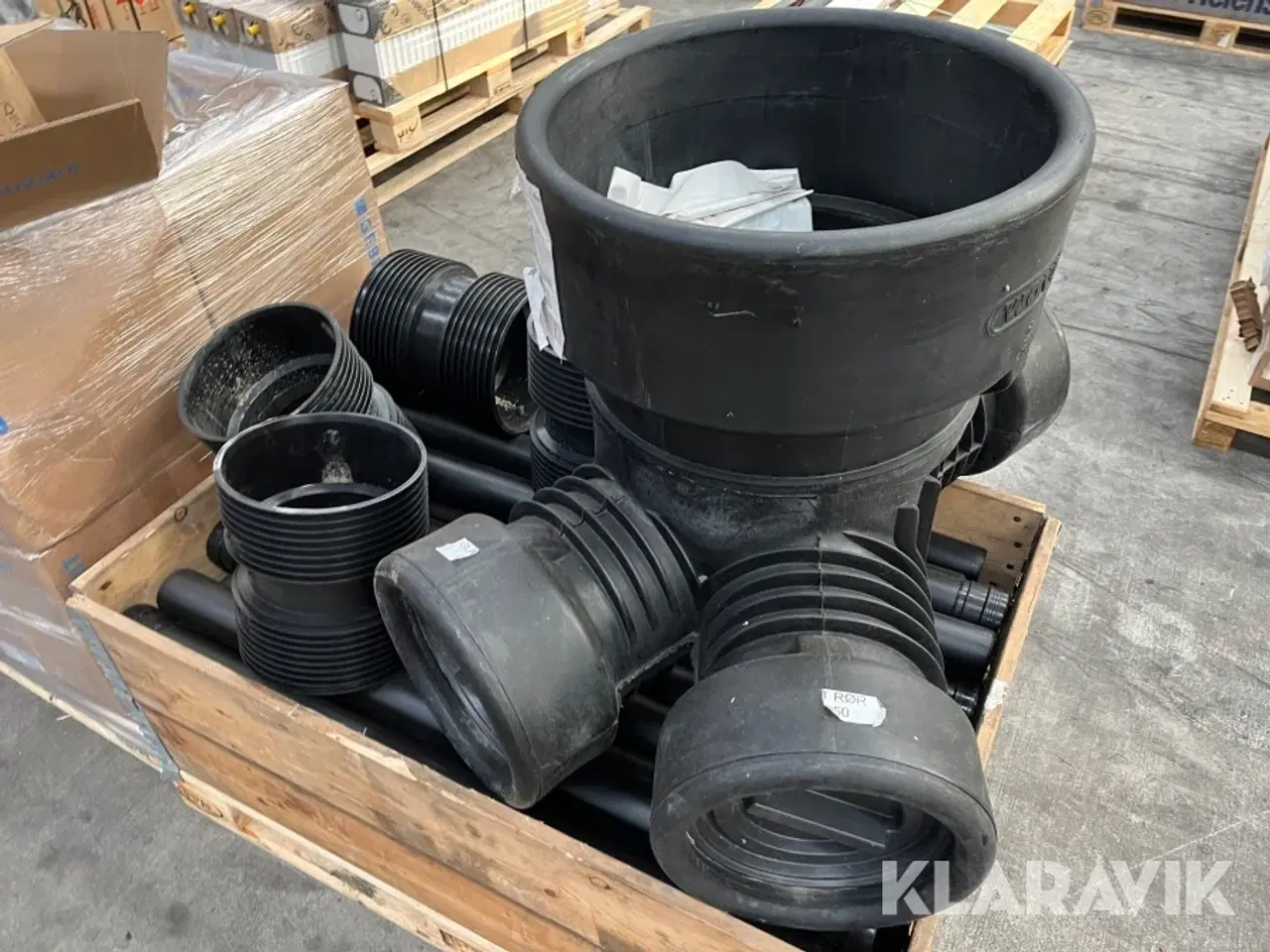 Billede 3 - Grenrør, brønd og øvrige rør Wavin - Geberit - 2 paller