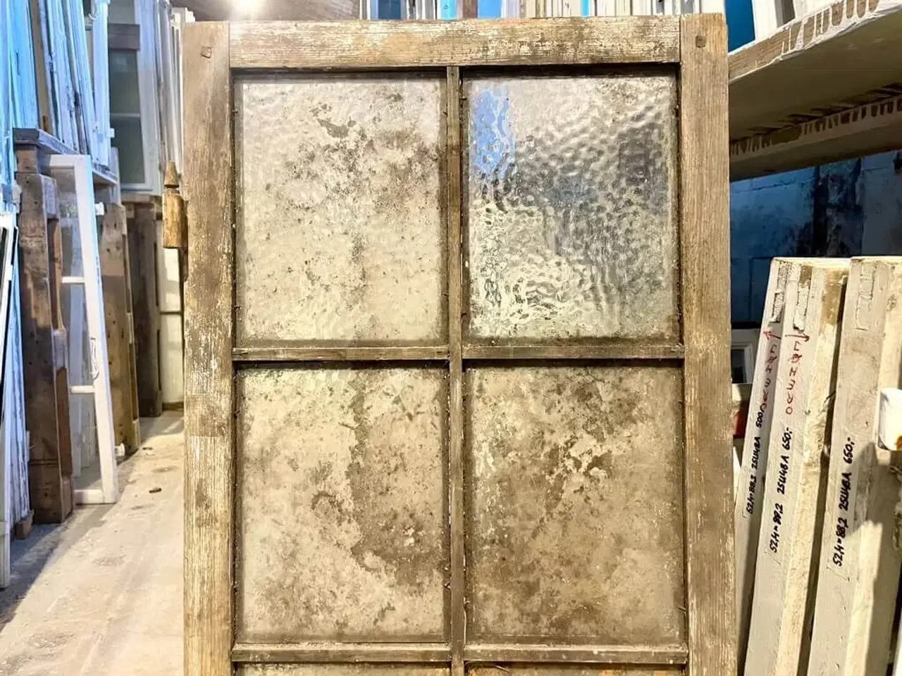 Billede 3 - Original 8-ruders vinduesramme m. råglas