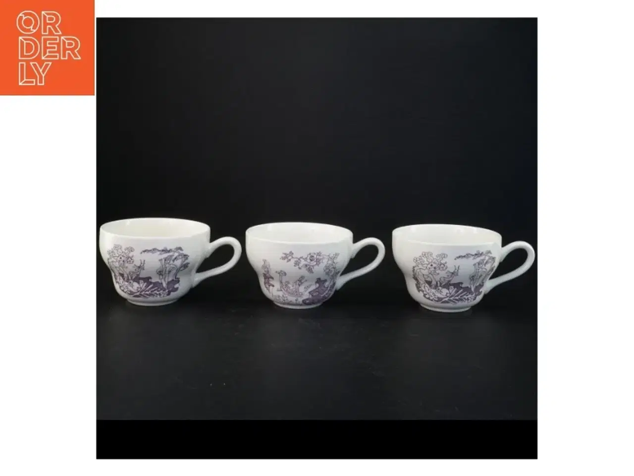 Billede 6 - Porcelænskopper og -tallerkener med dekoration fra Irma (str. Underkop 17,5 x 2 cm kop 15 x 11,5 x 7,5 cm)