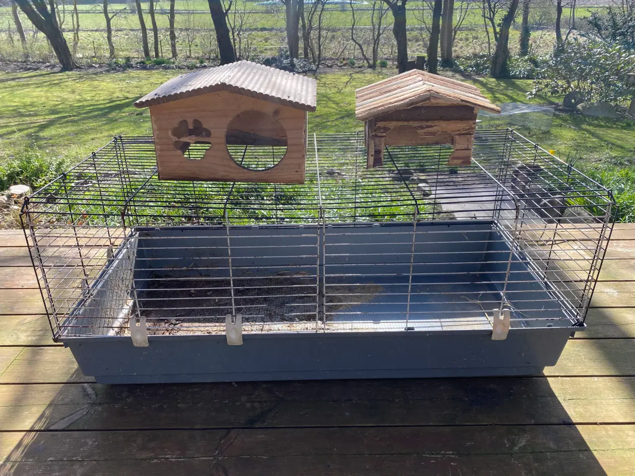Billede 1 - 2 x bur til marsvin med tilbehør