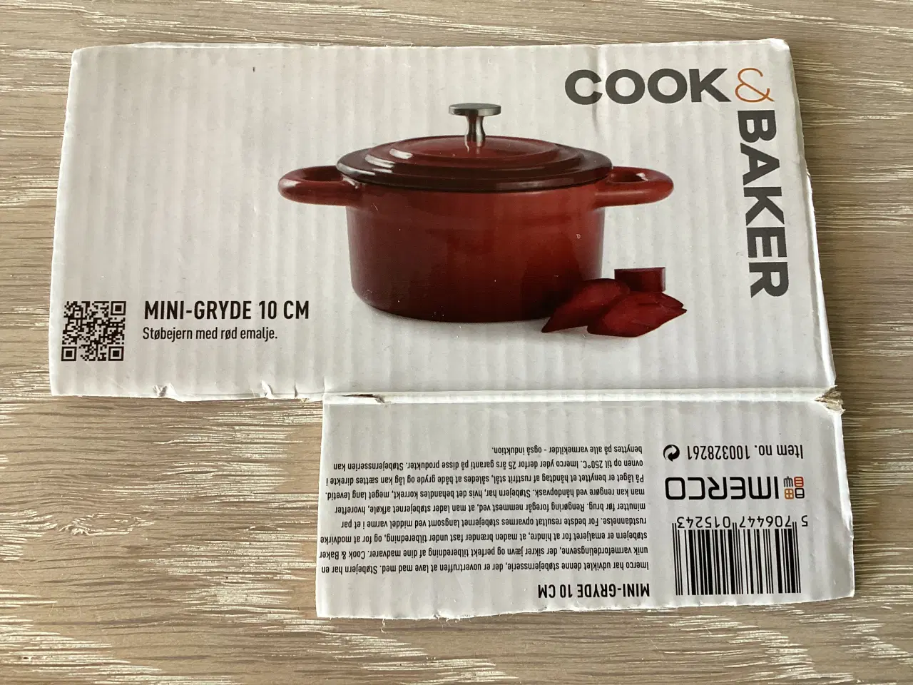 Billede 4 - Støbejernsgryder 10 cm - 4 stk - Cook & Baker