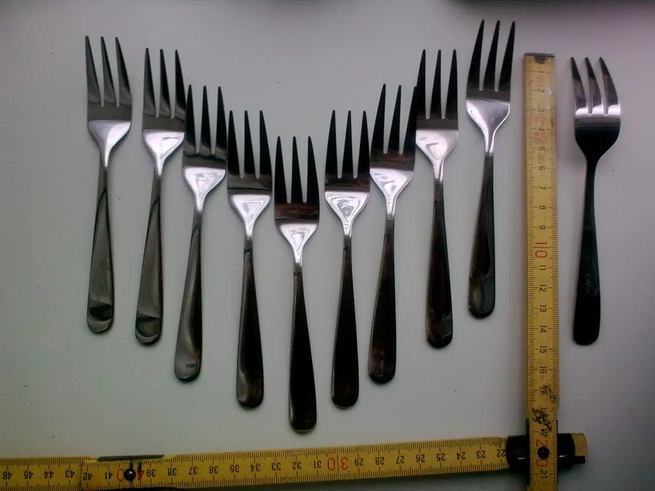 Billede 1 - CASA salatgaffel * 10 stk. * Kagegaffel