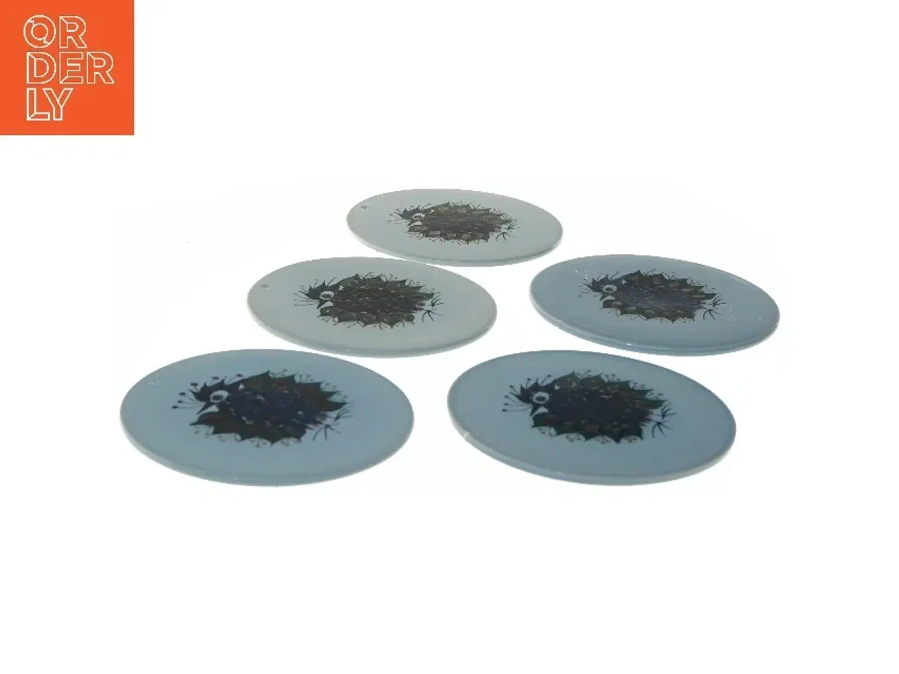 Billede 3 - Royal Copenhagen platter, 5 stykker fra Royal Copenhagen (str. 5 styk, ø 15 cm)