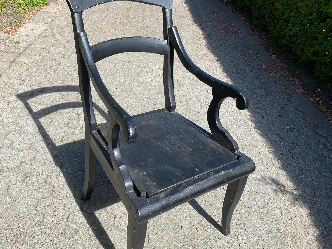 Billede 1 - Antik stol i sort