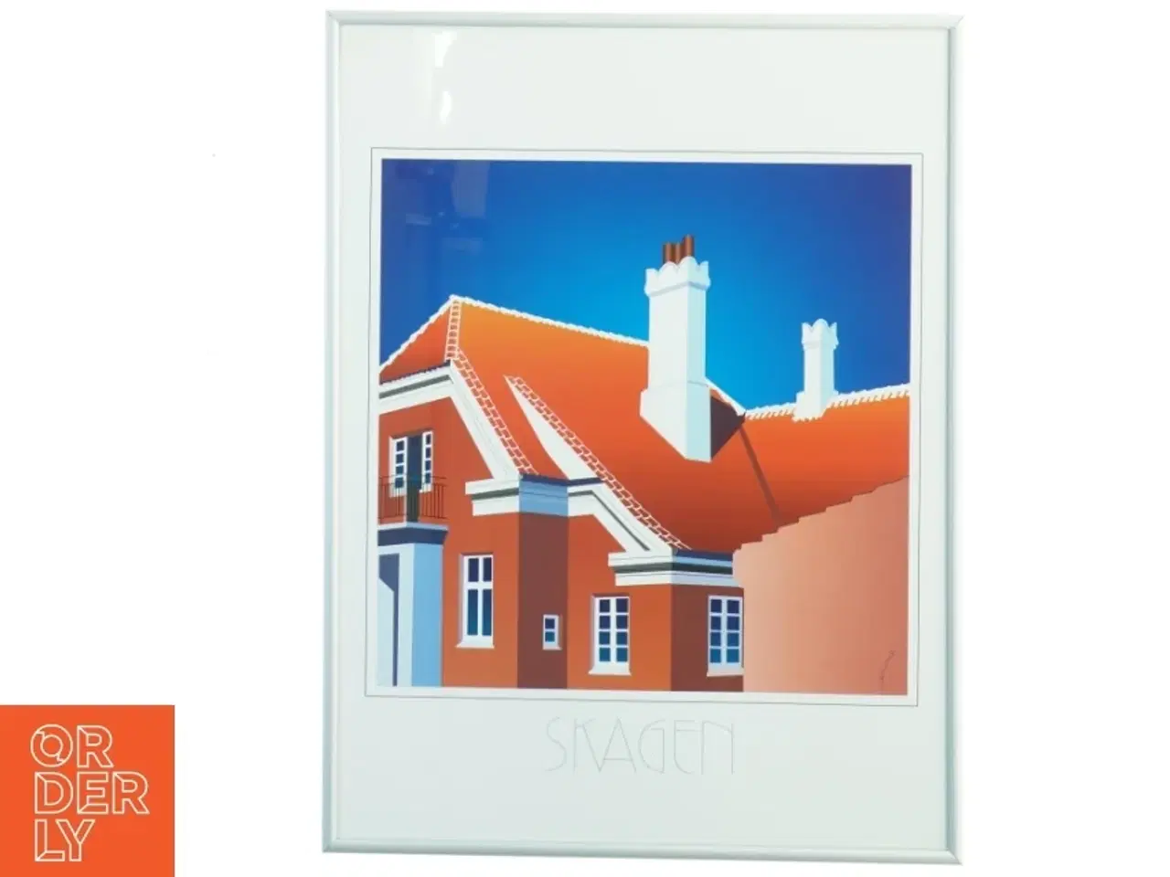 Billede 1 - Indrammet Skagen Plakat (str. 41 x 30 cm)