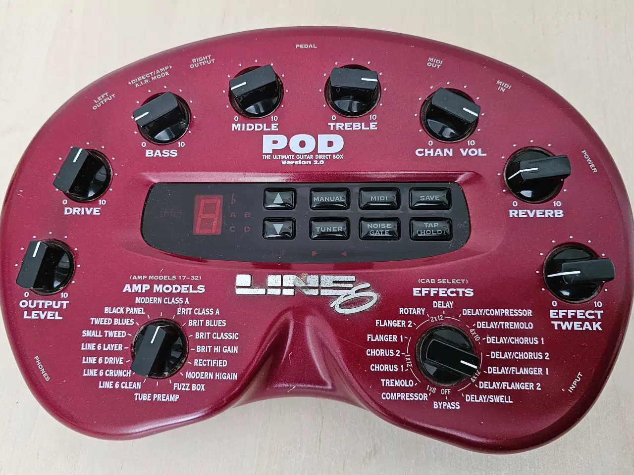 Billede 1 - Line 6 POD 2.0 (Guitar Multi Effekt Processor)