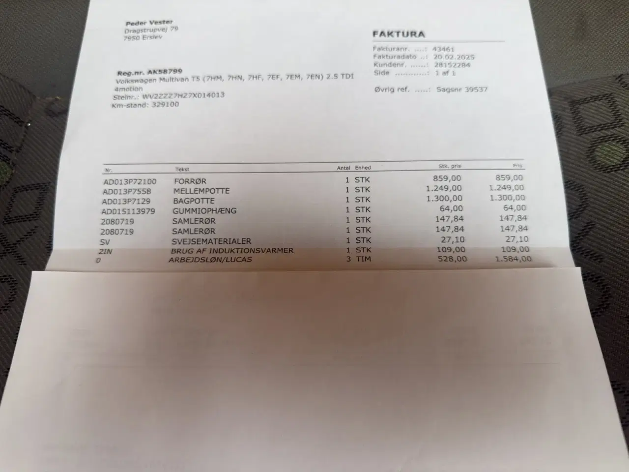 Billede 22 - VW Shuttle 2,5 TDi 130 kort 8prs