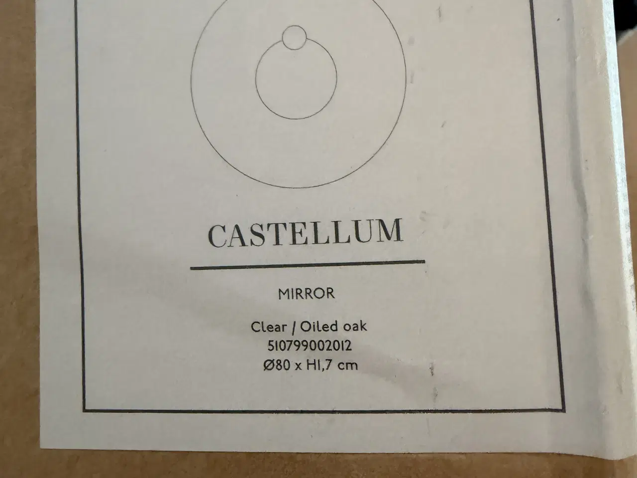 Billede 5 - Aytm Castellum vægspejl Ø80 cm