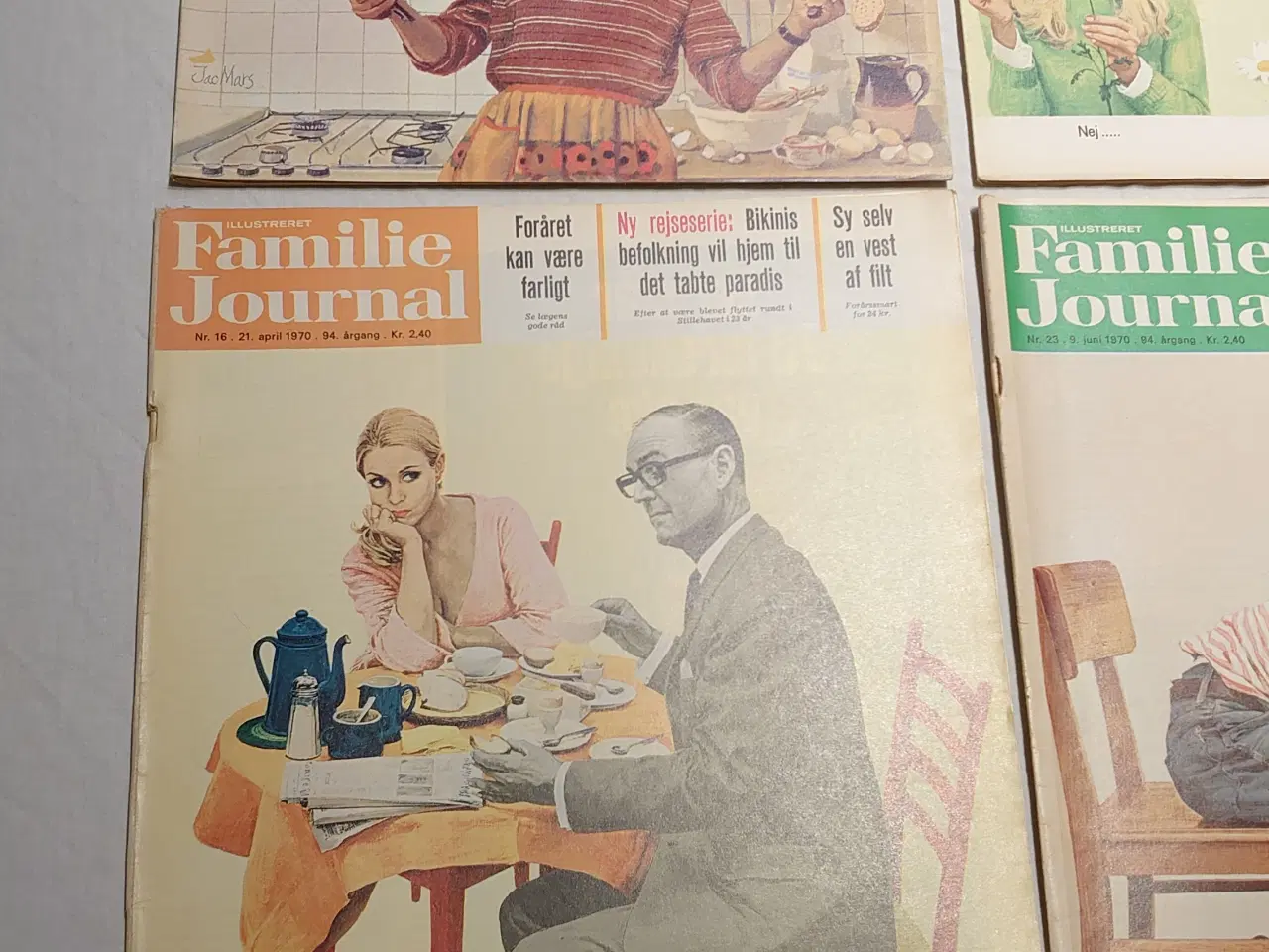 Billede 3 - 7 stk Familie Journal fra 1970+Julenummer  1966.