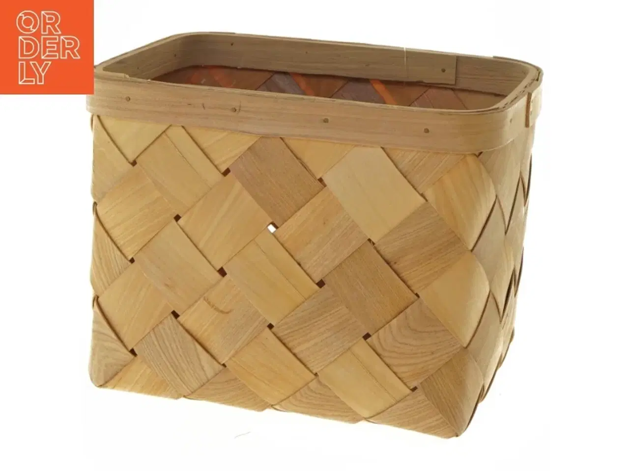 Billede 2 - Flettet trækasse (str. 18x22x16 cm)