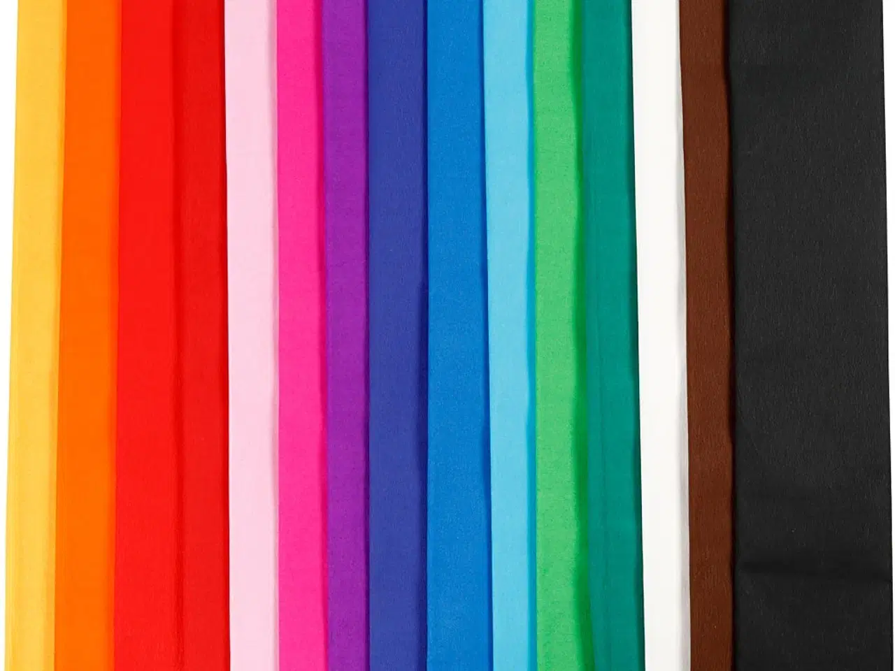 Billede 1 - Crepepapir - 2,5 m x 50 cm, 15 lag, assorterede farver