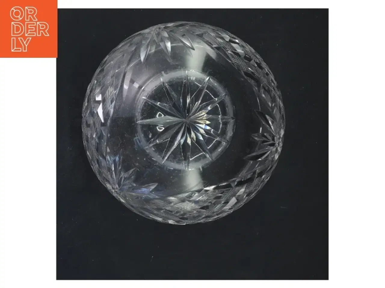 Billede 3 - Glasvase med mønster (str. 16x15 cm)