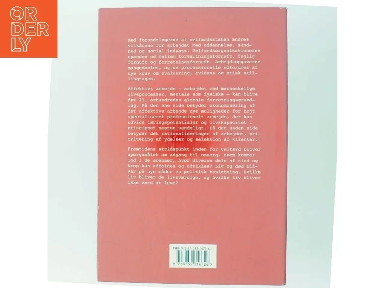 Billede 3 - Det affektive arbejde af Katrin Hjort (Bog)