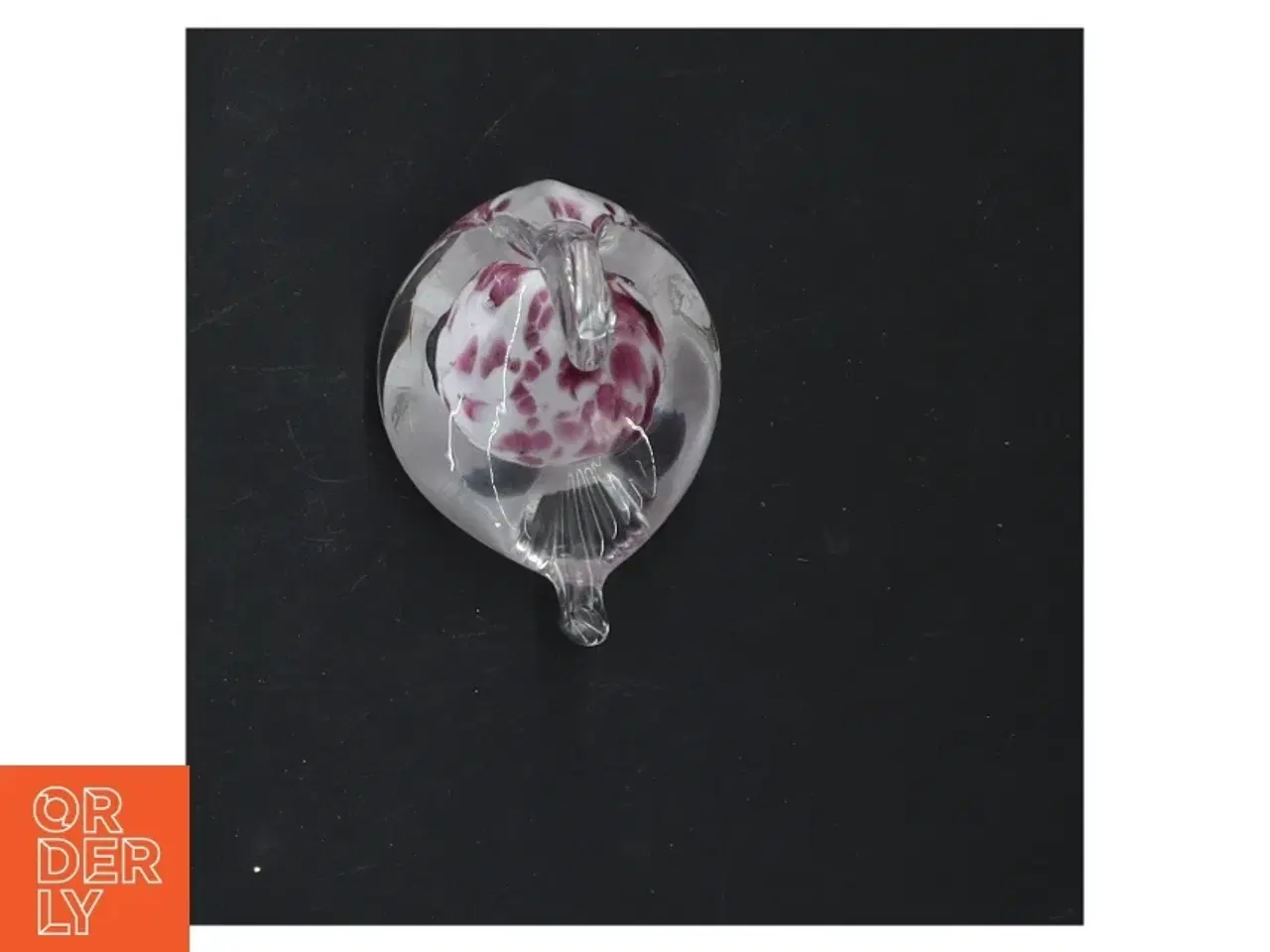 Billede 2 - Glasfigur af svane (str. 8x7 cm)