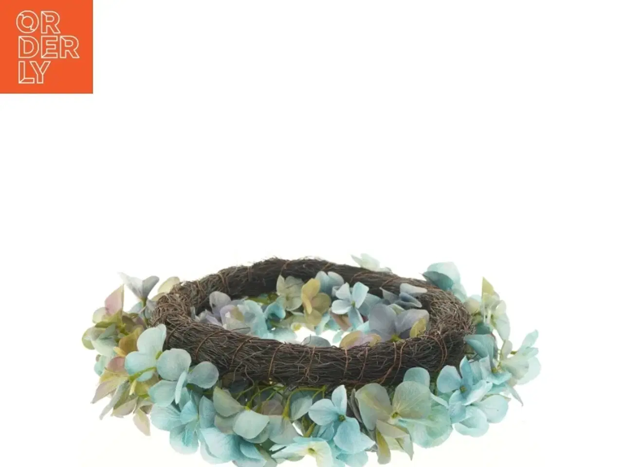 Billede 2 - Dekorativ blomsterkrans (str. 37 cm)