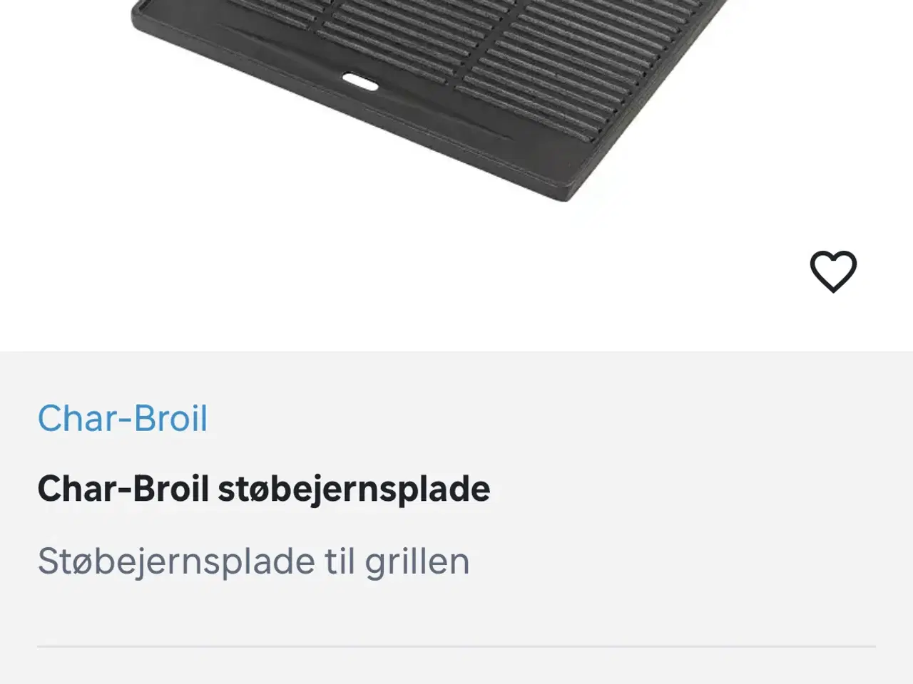 Billede 4 - Char-Broil støbejernsplade