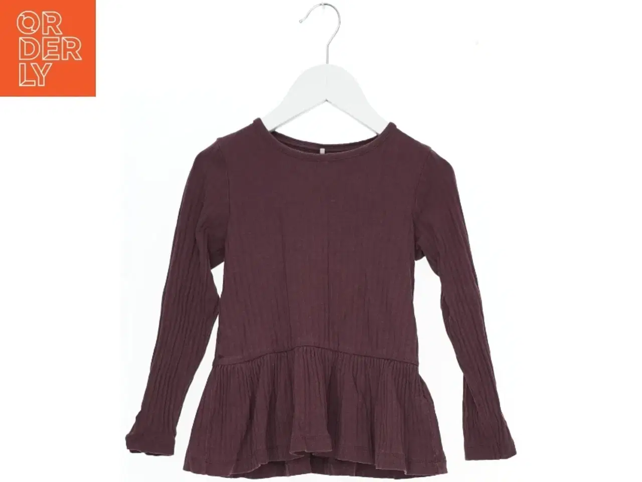 Billede 1 - Langærmet plum farvet top fra Name It (str. 110)