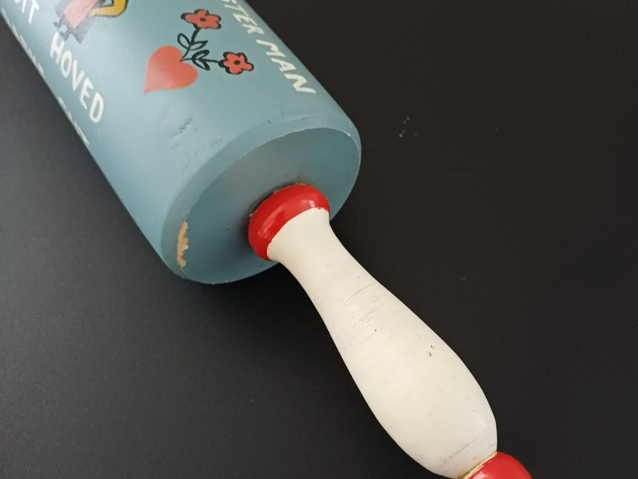 Billede 5 - Gammel kagerulle med dekoration