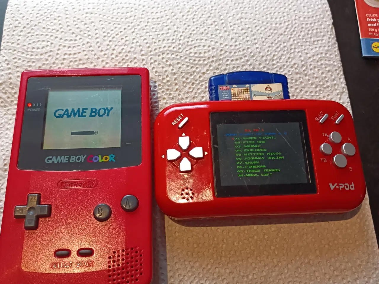 Billede 1 - Nintendo Game Boy Rød år 1998 + V-POD