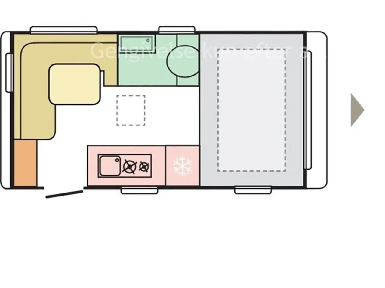 Billede 15 - 2021 - Adria Action 391 PD Den populære rejsevogn med fast dobbeltseng, Mover, Cykelstativ og Fortelt