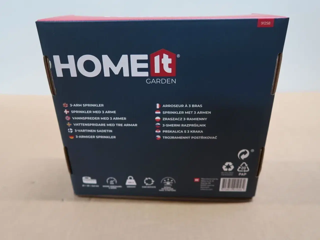 Billede 3 - 6 pk. HOME It® sprinkler med 3 arme og 18 dyser