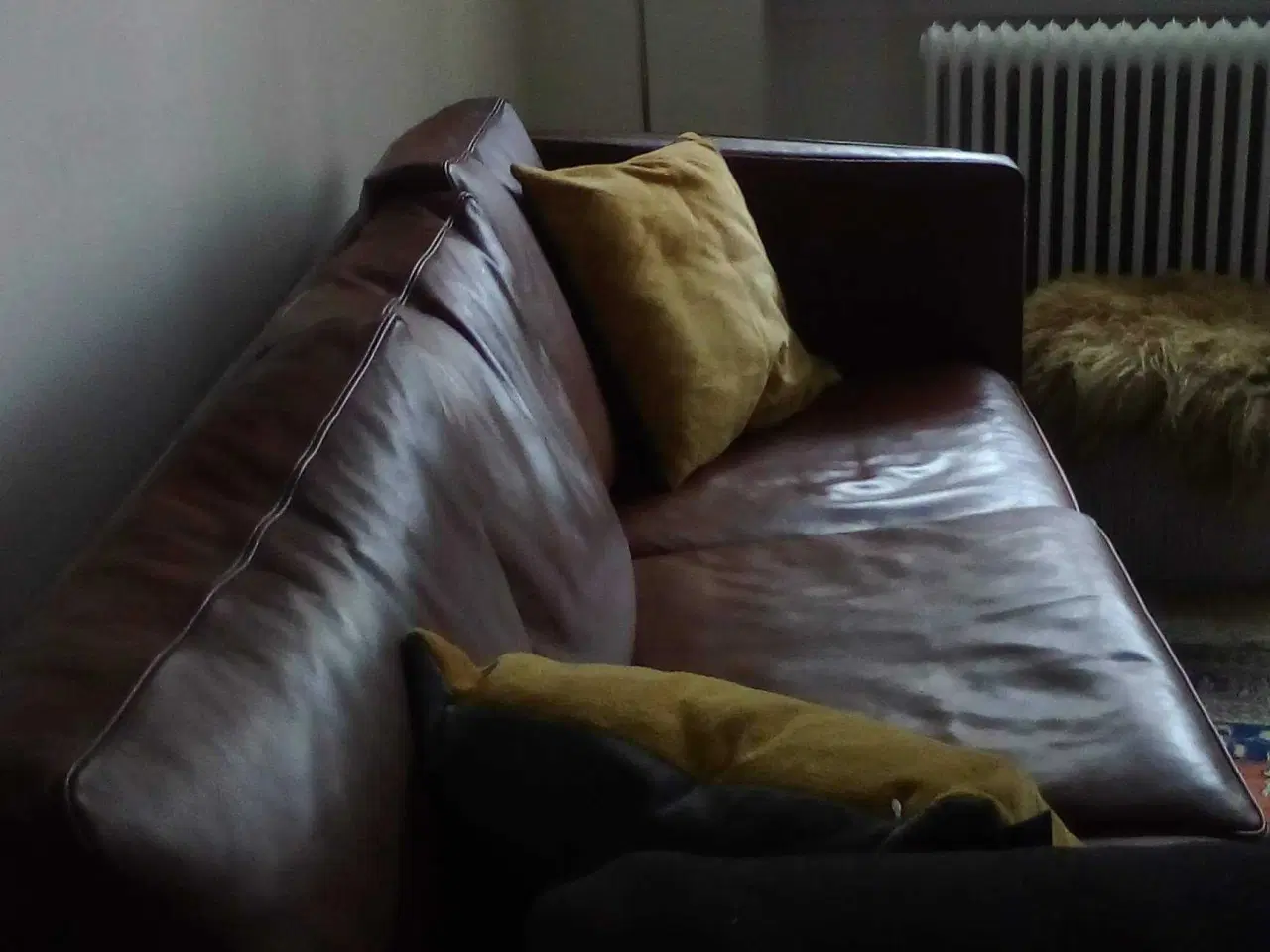 Billede 3 - Lækker lædersofa