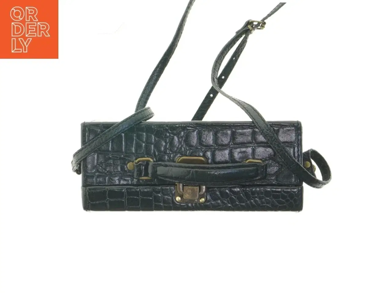 Billede 2 - Skuldertaske med krokodillemønster (str. 15x23 cm)