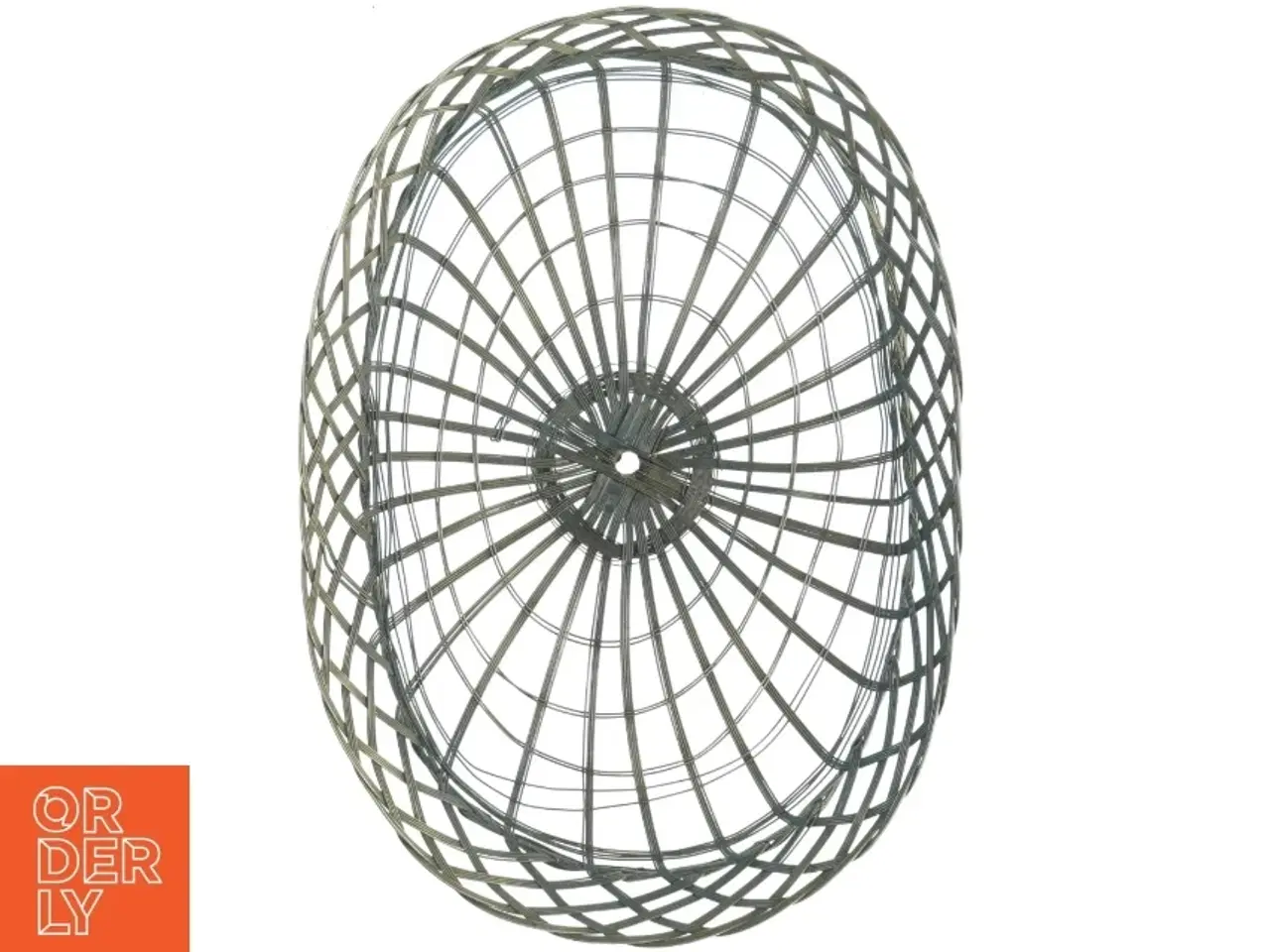 Billede 3 - Fil de Fer Oval Flettet Metal Frugtkurv (str. 31 x 22 cm)