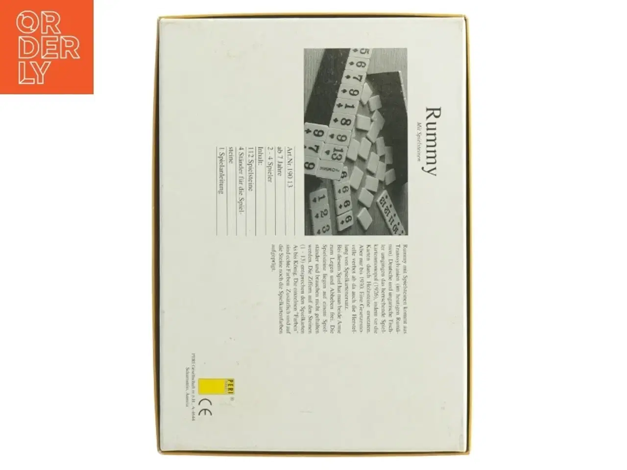 Billede 3 - Rummy spil med spillesten fra Peri Spiele (str. 26 x 18,5)