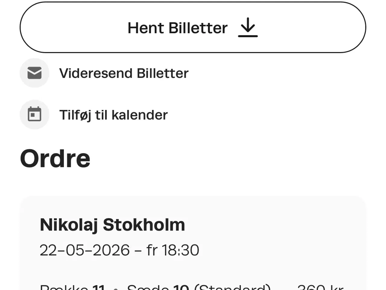 Billede 2 - 2 billetter til nikolaj stokholm