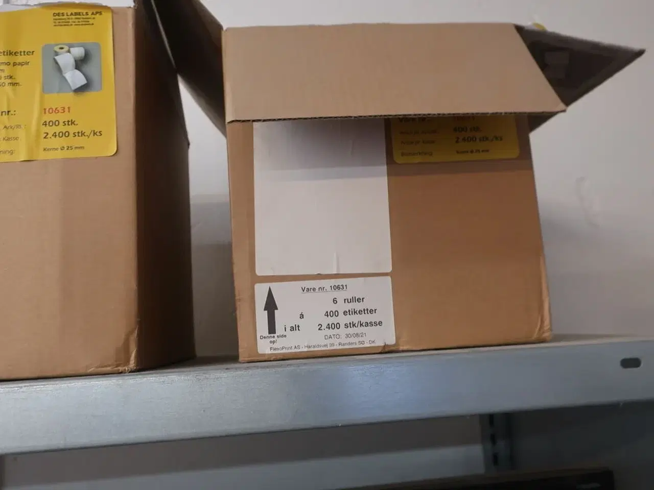 Billede 9 - Reol med labelprinter ZEBRA GK 420d, computer HP, printer BROTHER m.m.