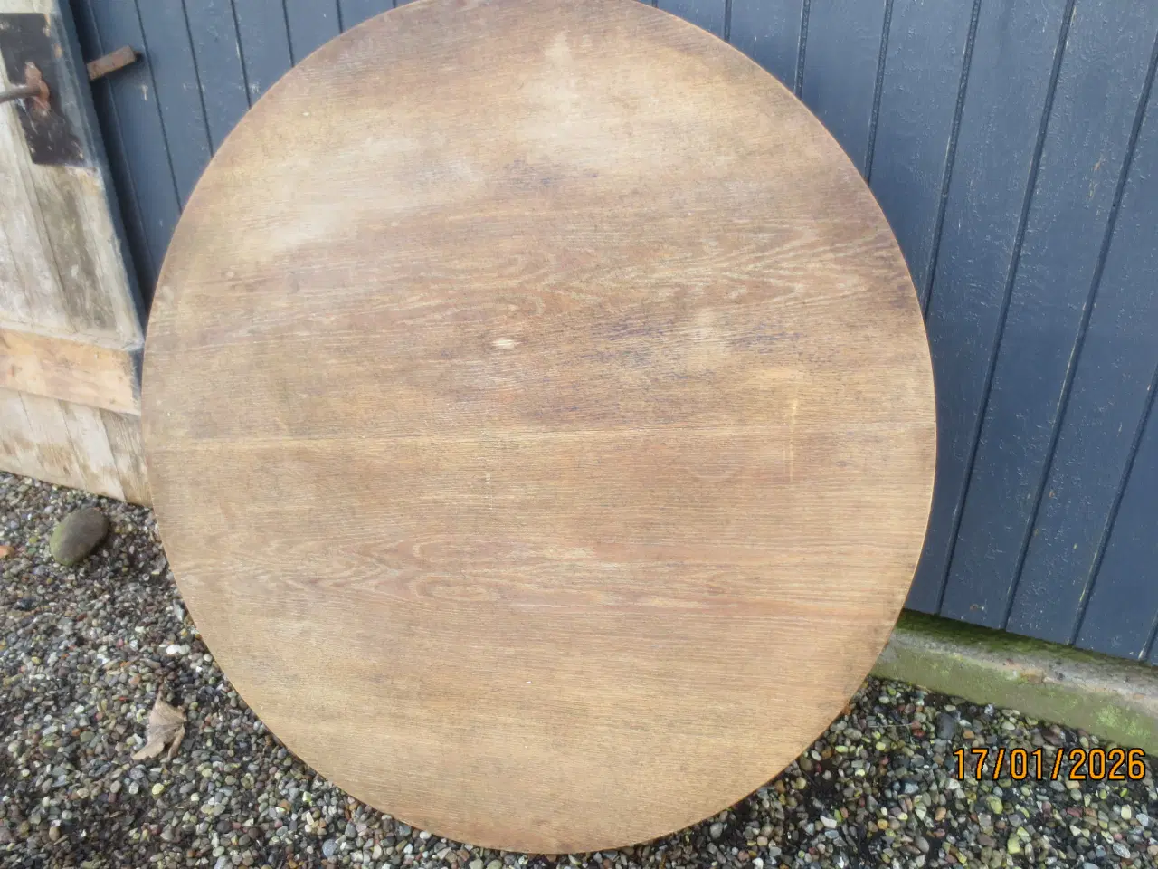 Billede 2 - 1 stk Rund Rosengaard Egetræs Bord med 2 plader