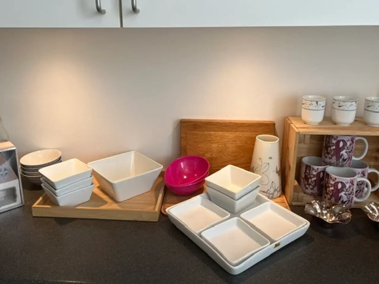 Billede 2 - Stilrent Al dente tapassæt i hvidt porcelæn-6 dele