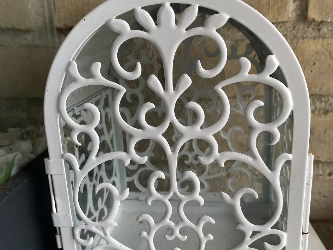 Billede 3 - Hvid dekorativ lanterne