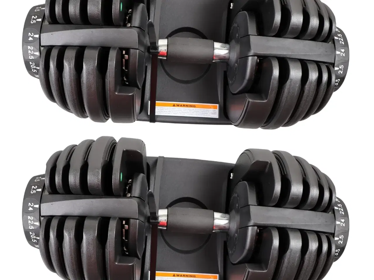 Billede 4 - 2 x 24 kg. Justerbare Håndvægte - Helt nye