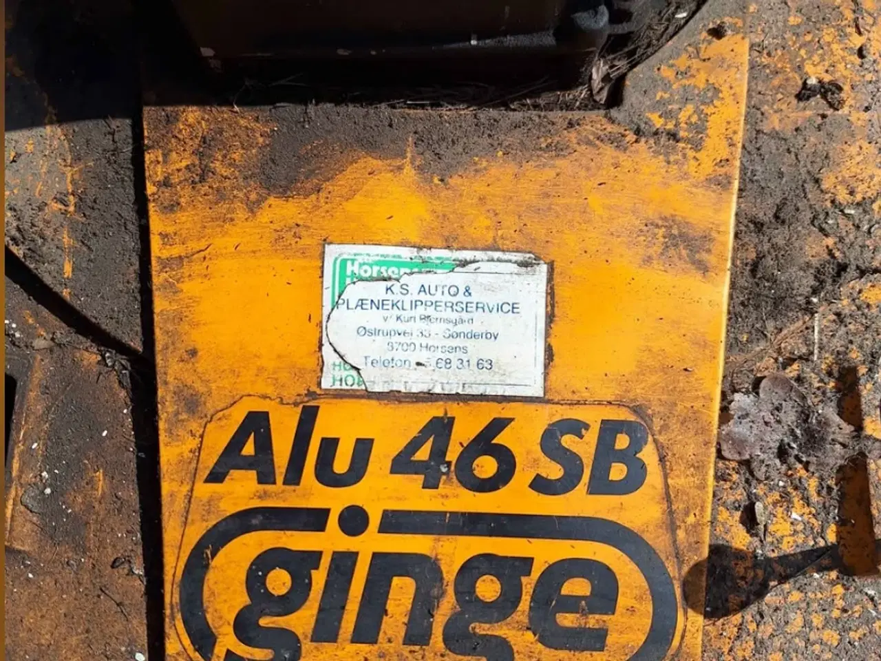 Billede 4 - Ginge plæneklipper med side udkast