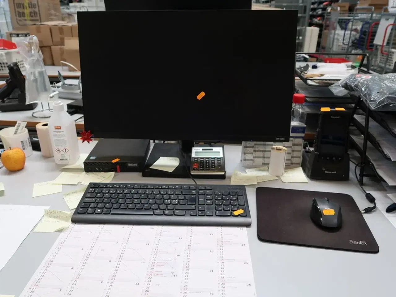 Billede 2 - Computerskærm SAMSUNG, tastatur, håndscanner, computer LENOVO