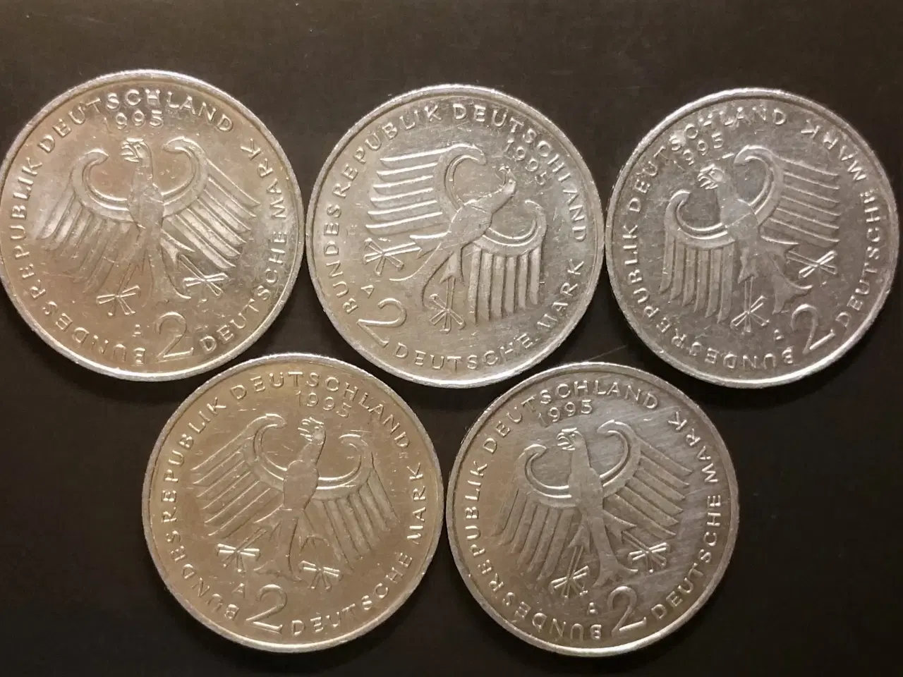 Billede 3 -  Tyskland BEDRE ÅR! 2 MARK 1995A 1995A F J STRAUSS