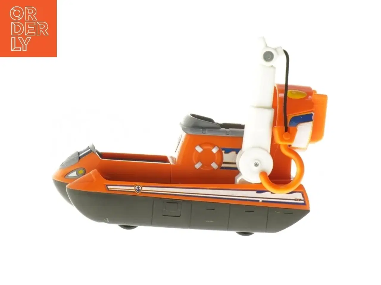 Billede 1 - Legetøjsbåd med kran fra Paw Patrol (str. 17x8x10 cm)
