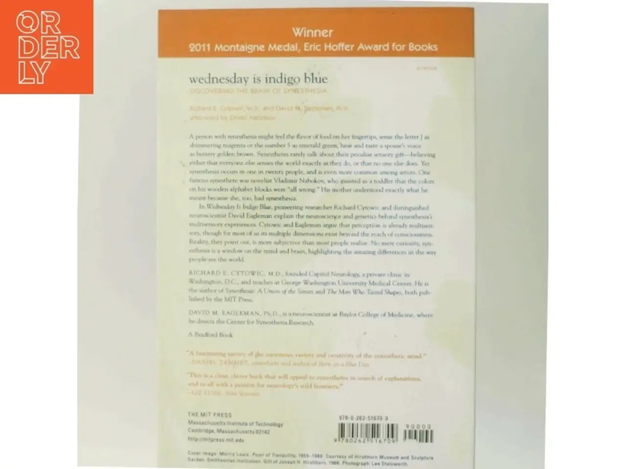 Billede 3 - Wednesday is indigo blue : discovering the brain of synesthesia af Richard E. Cytowic (Bog)