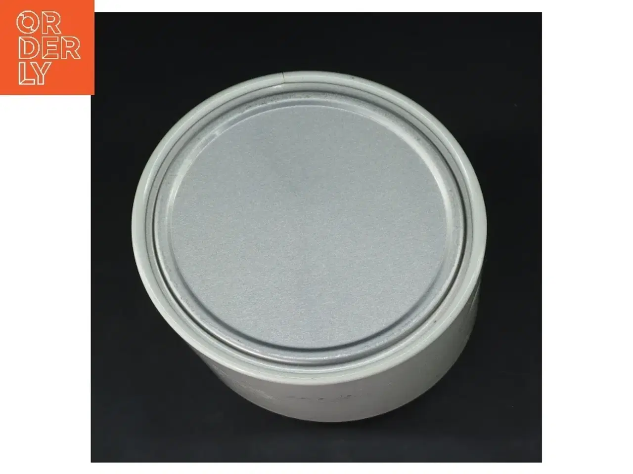 Billede 5 - Hvid te dåse (str. Ø 10 cm højde 17,5 cm)