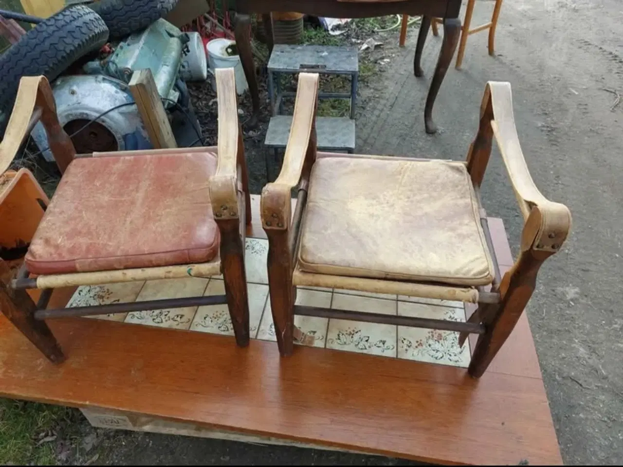 Billede 1 - Aage Brun safariestole 2 stk