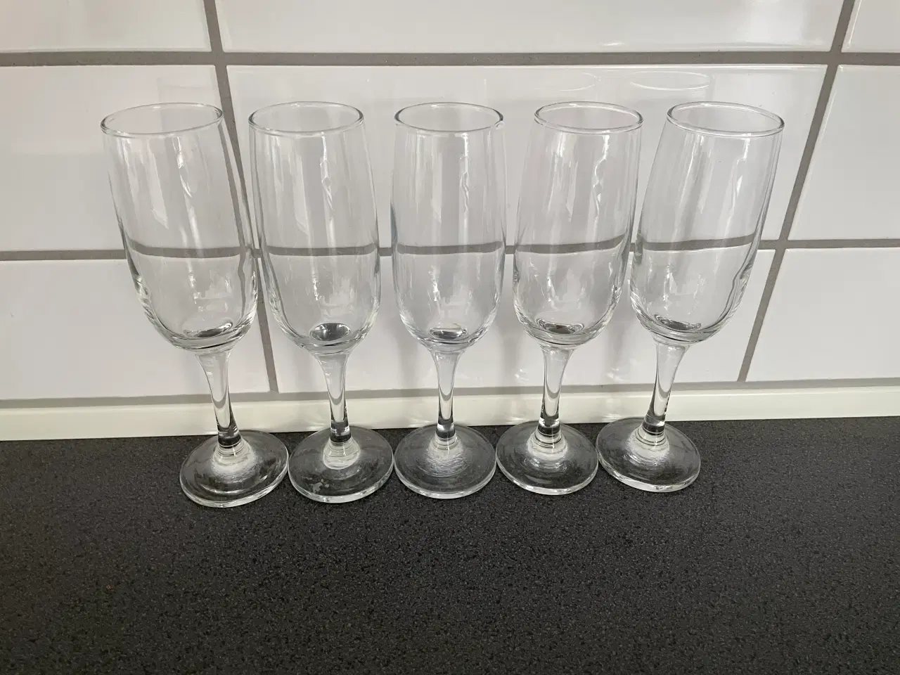 Billede 1 - Glas, 5 styks champagne glas