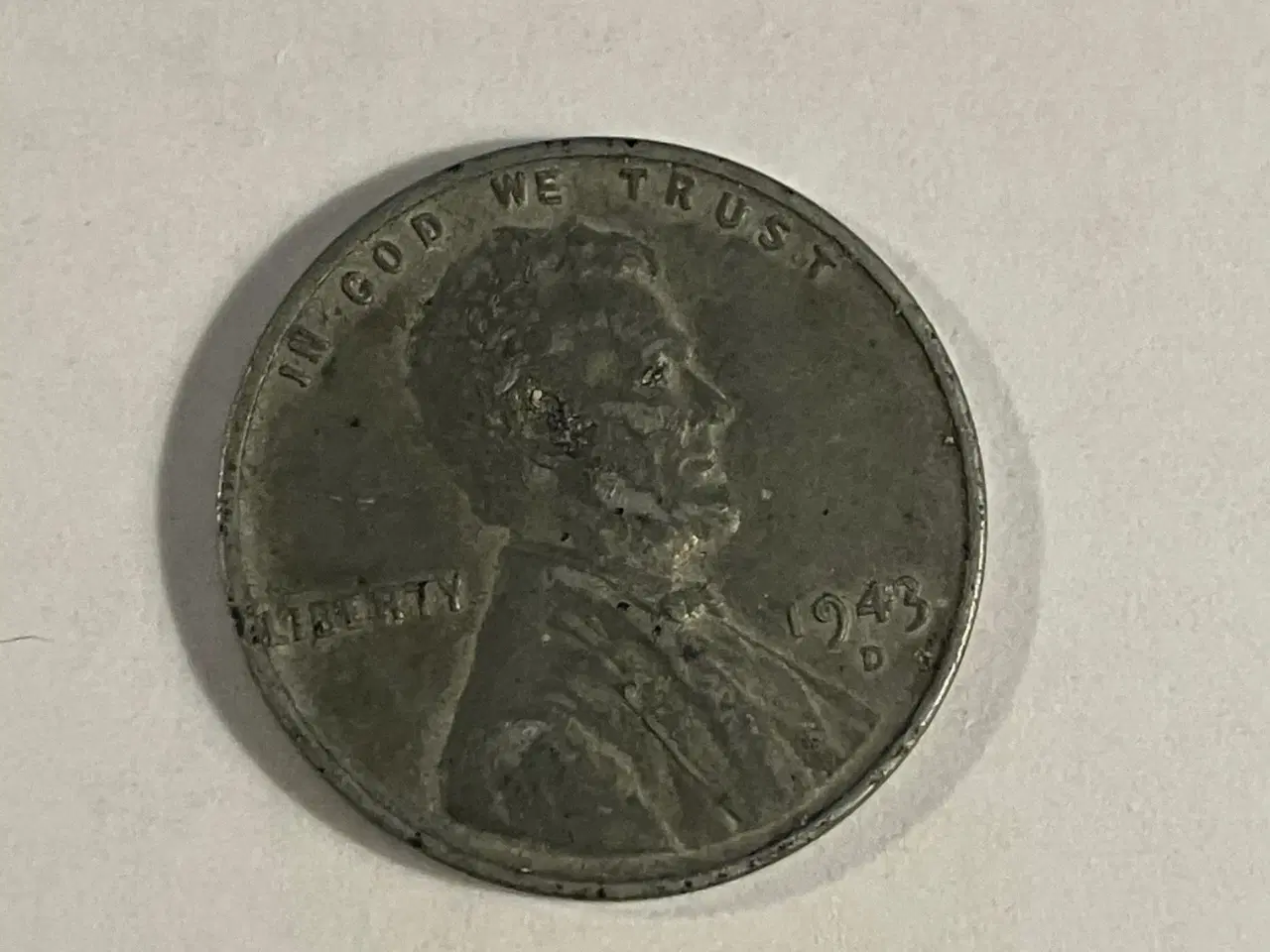 Billede 1 - One Cent 1943 D "Steel cent"